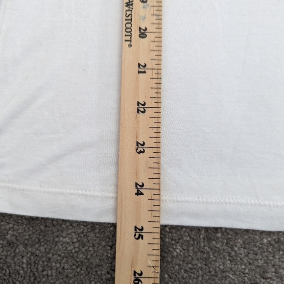 LIZ Claiborne white crochet neck tank top Medium - Picture 9 of 9